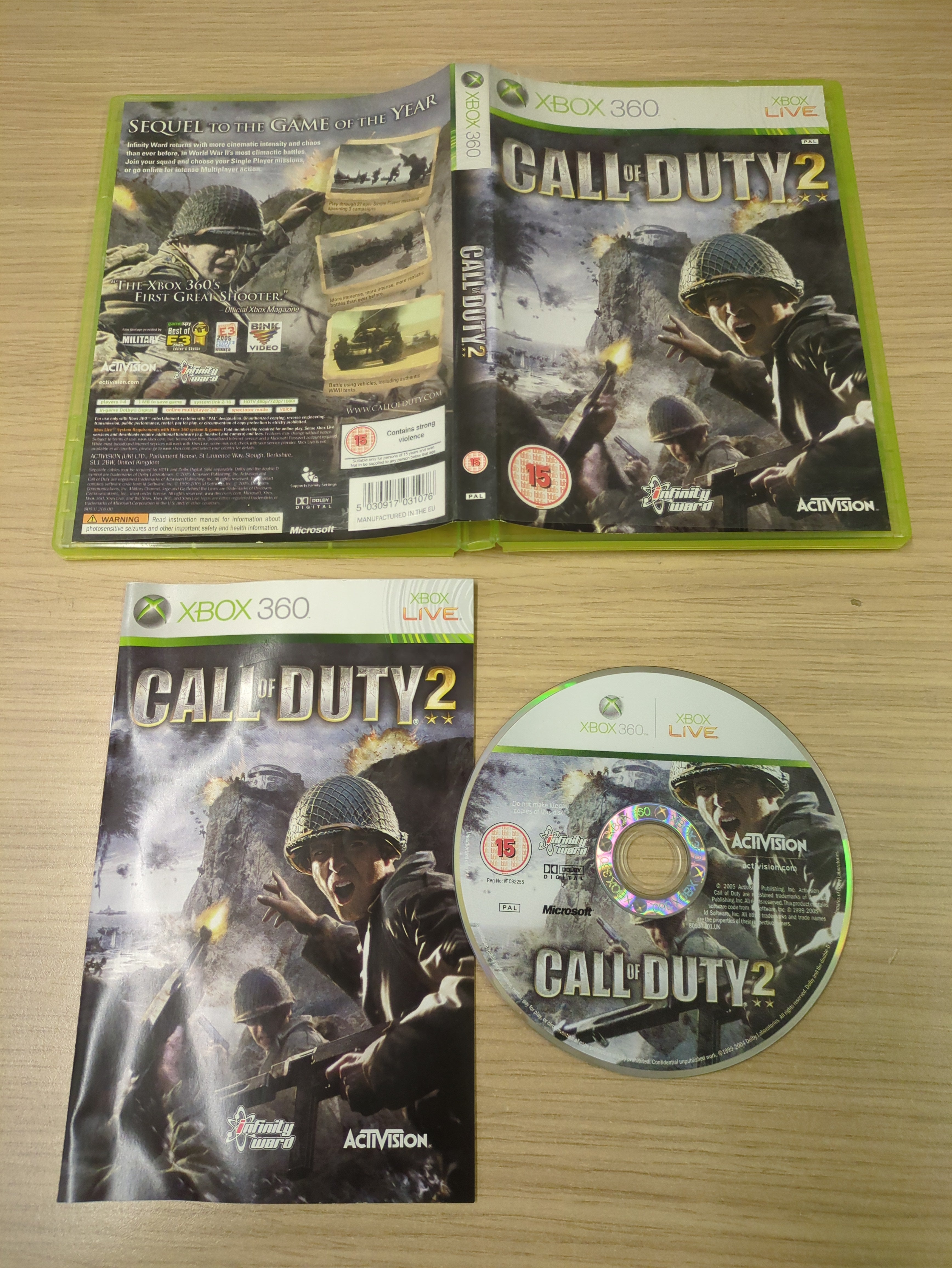 Call of Duty 2 Xbox 360 game Call of Duty 2 Xbox 360 game